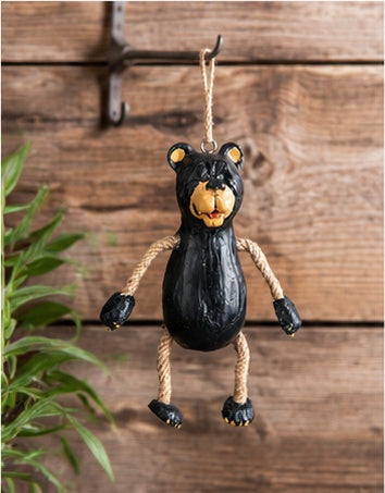 Dangly Black Bear Ornament - Northwoods Wildlife - BAC 013