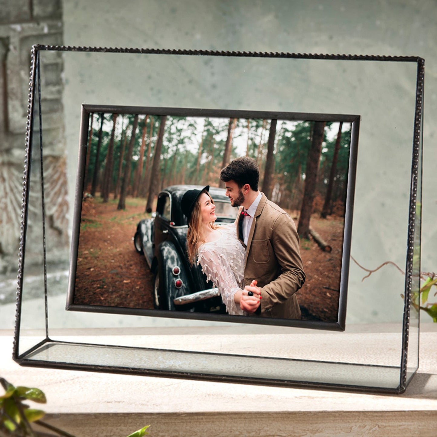 Pic 319 Clear Glass with Beaded Edge Frame Series