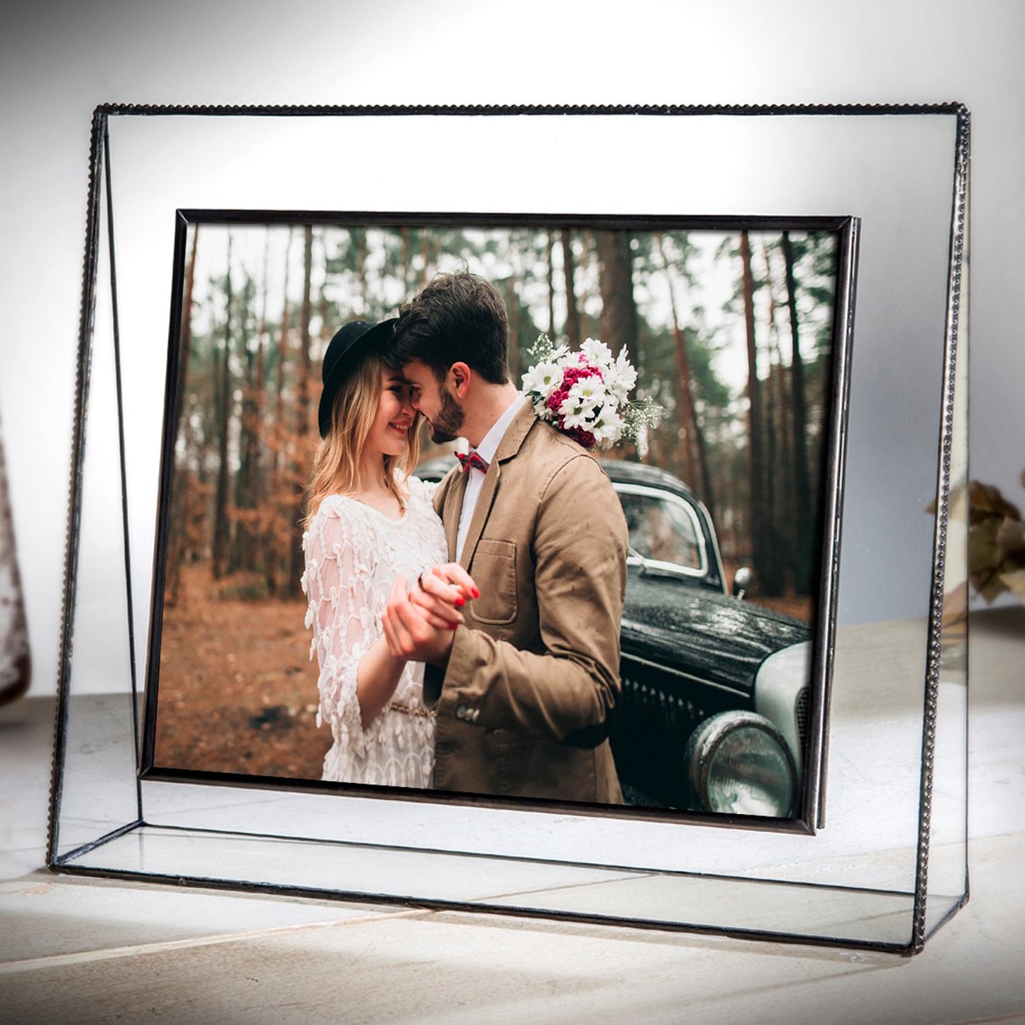 Pic 319 Clear Glass with Beaded Edge Frame Series