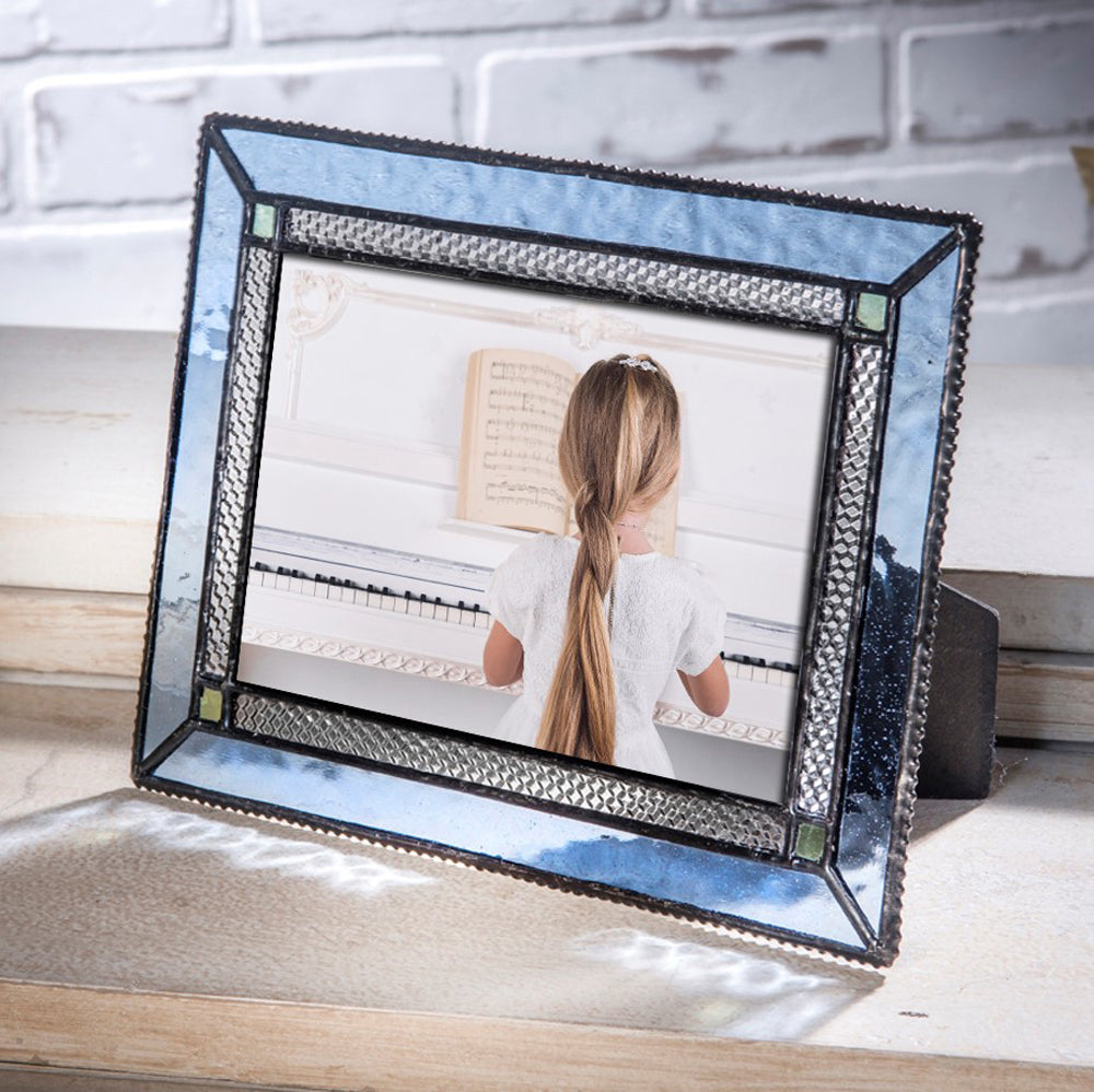 Pic 418 Pale Blue Glass - Easel Back Frame Series