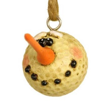 Bac 053 Golf Ball Snowman Ornament