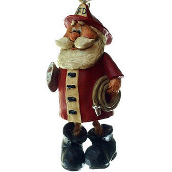 Bac 062 Fireman Santa Ornament