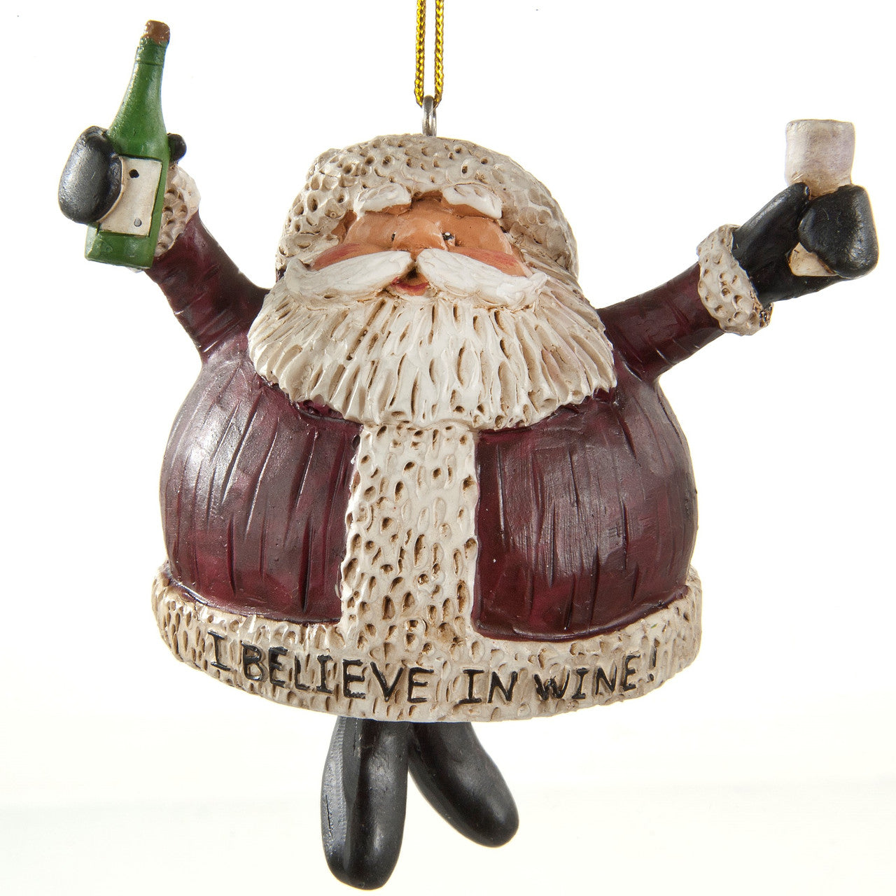 Bac 708 Santa Bell Wine Ornament