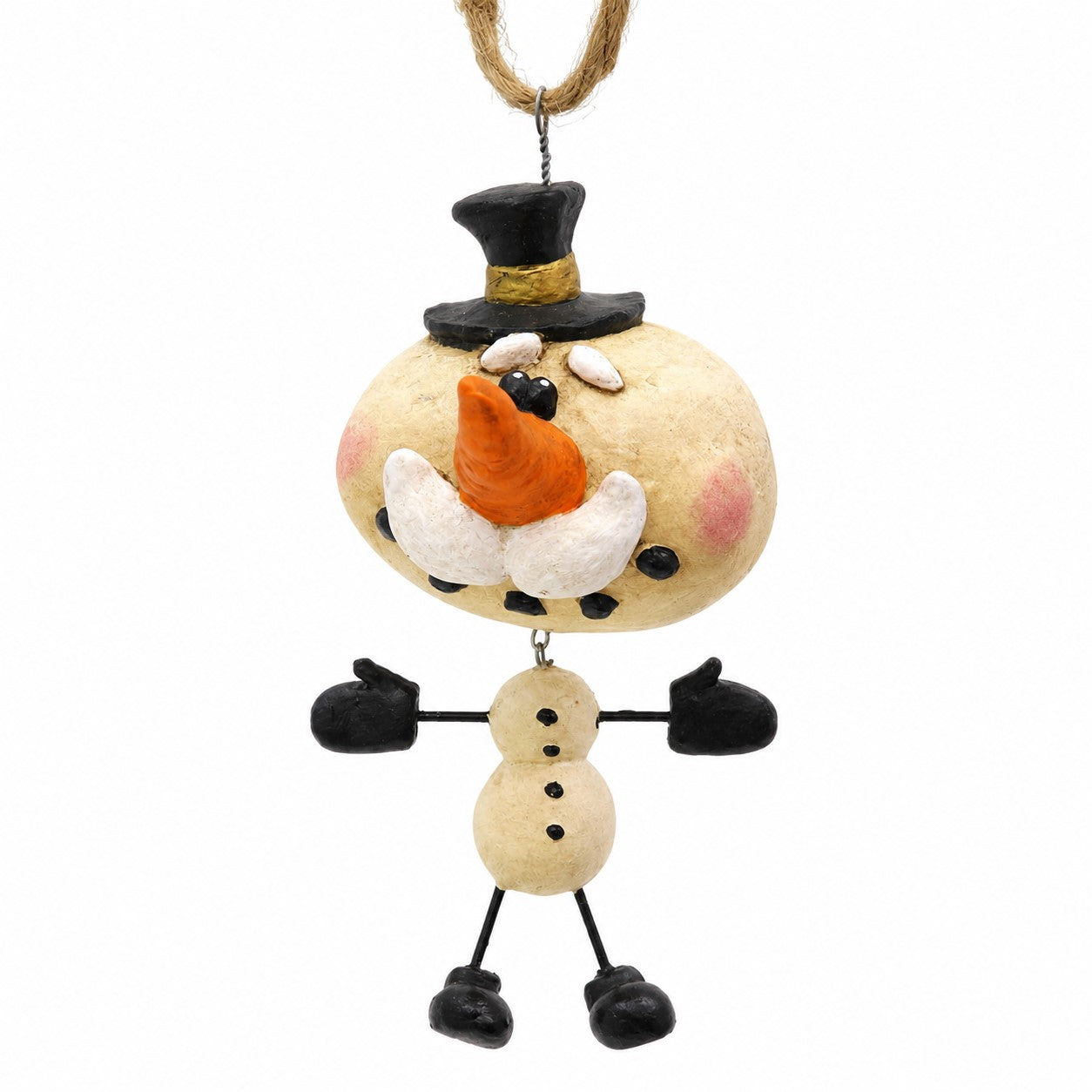Snowman with Top Hat Ornament | BAC 005