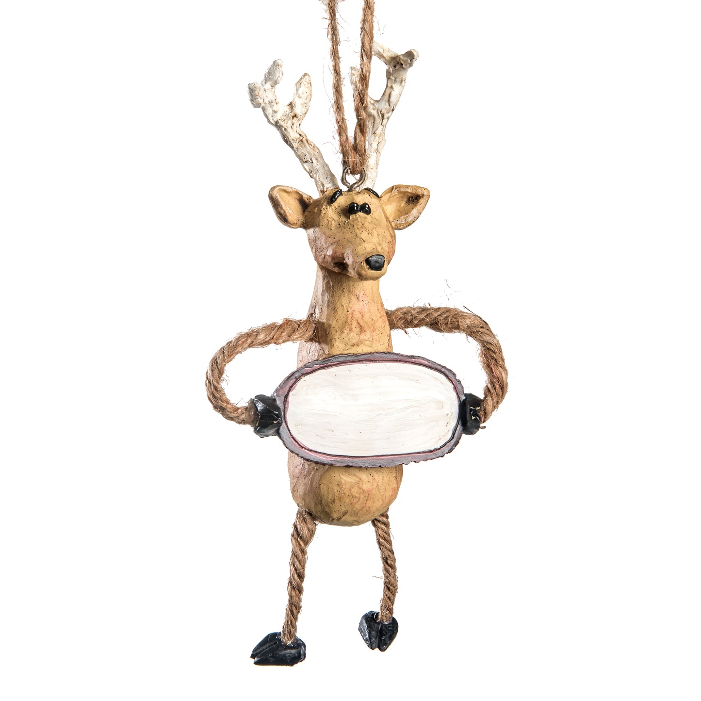 Bac 080 Deer with Sign Ornament