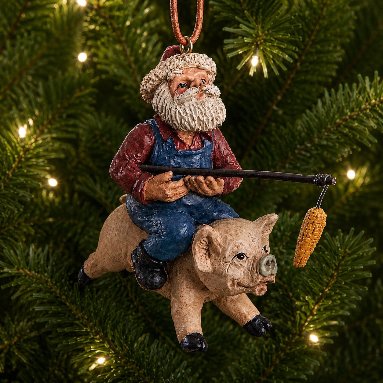 Bac 209 (Bao 102) Santa with Pig Ornament