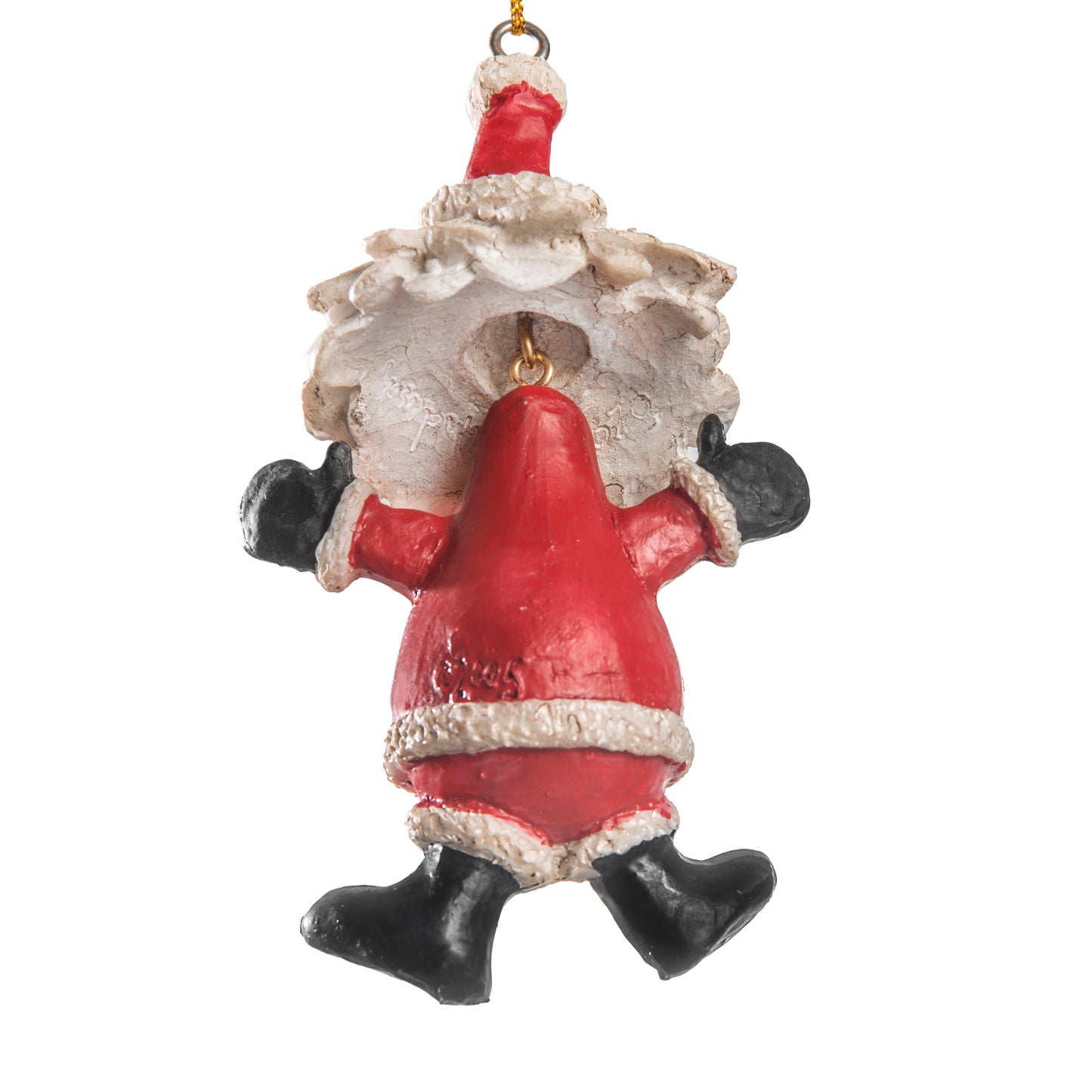 Santa Ornament with Bobbling Head and Arms Out - Bac 024