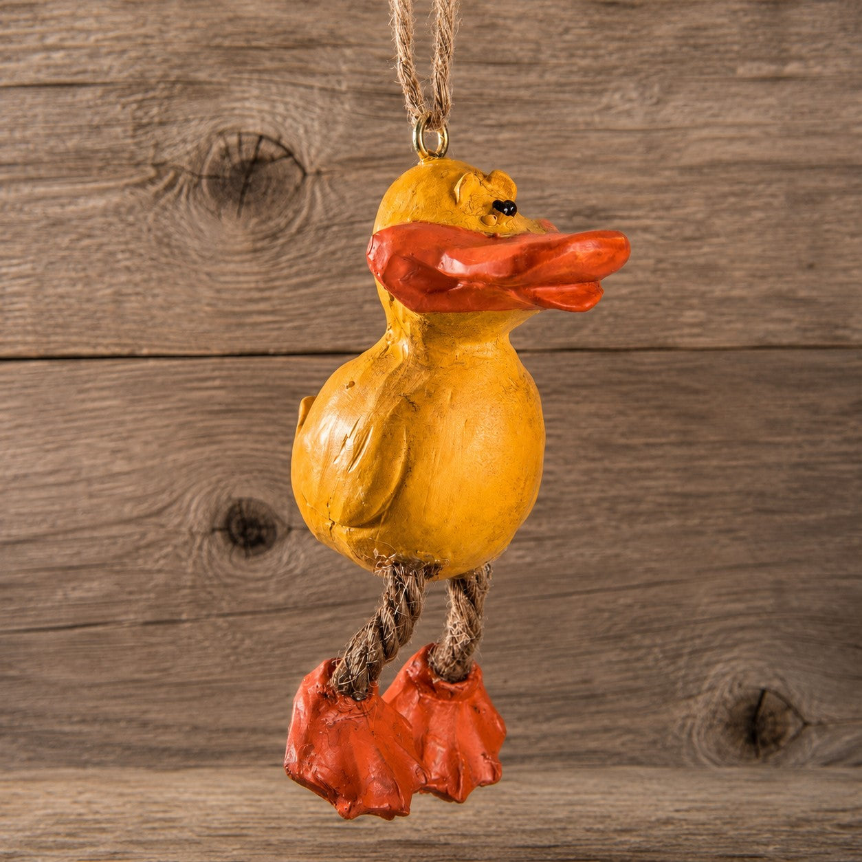 Yellow Duck Ornament -Whimsical - Bac 032