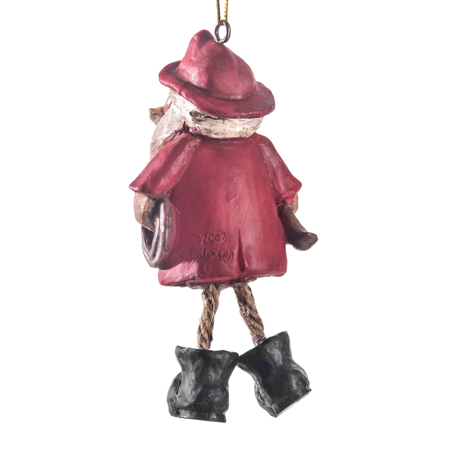 Bac 062 Fireman Santa Ornament