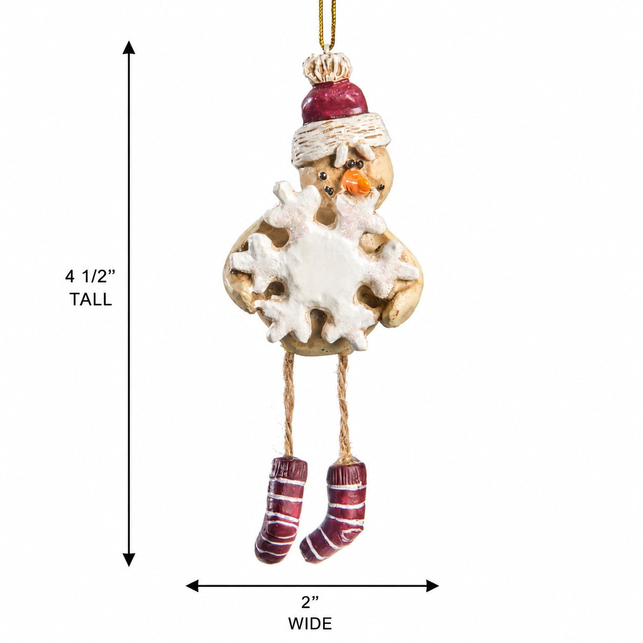 Snowman With Snowflake Ornament by Bert Anderson - BAC 071