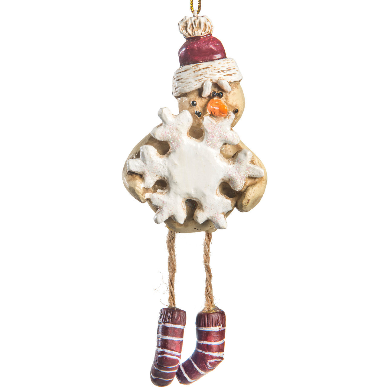 Bac 071 Snowman with Snowflake Ornament