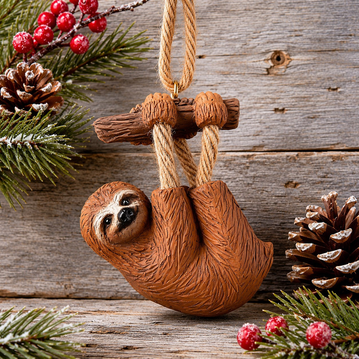 Bac 152 Sloth Ornament - Whimsical Wildlife - Bert Anderson