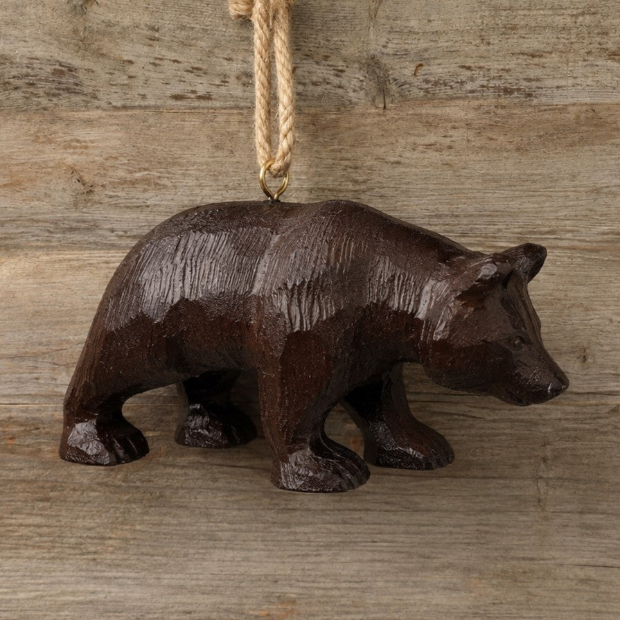 Rustic Bear Ornament - Lodge Decor - Bert Anderson - Bac 173