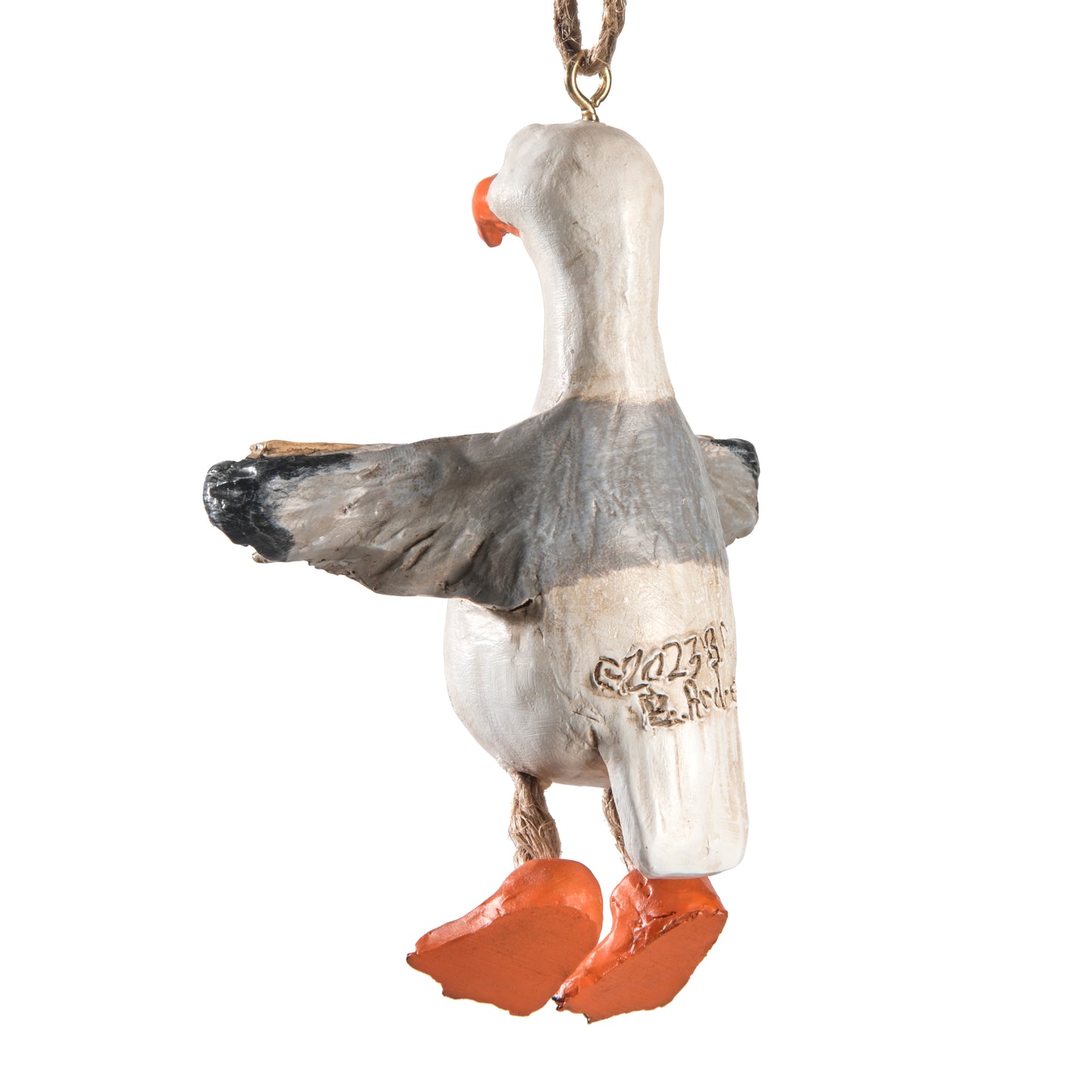 Bac 215 Seagull with Sign Ornament