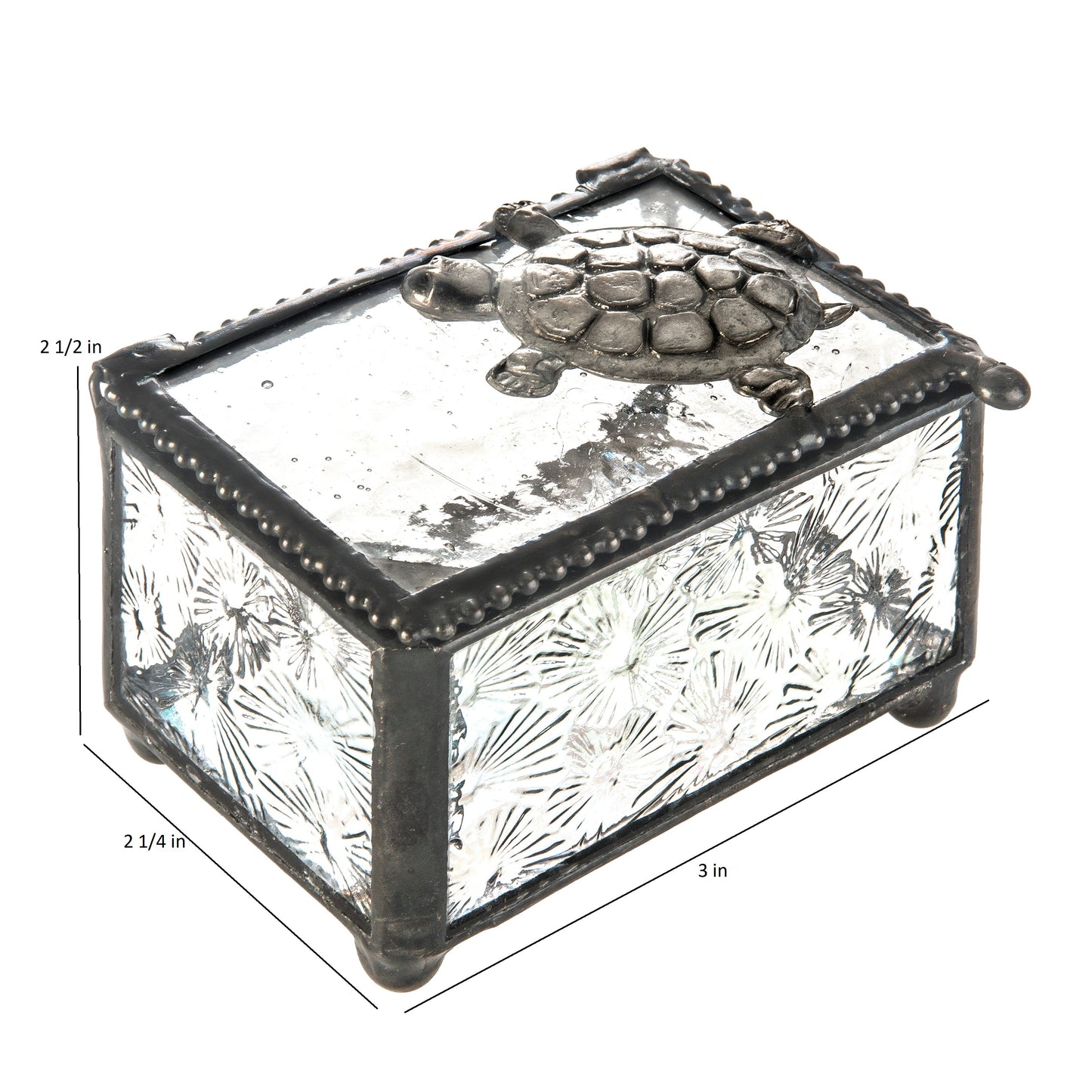 Box 331 Clear Florentine Turtle Box