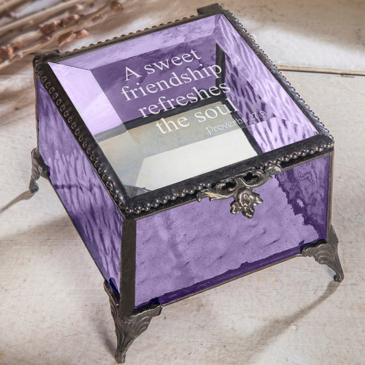 EB 701 Friendship Keepsake Box - Engraved - Proverbs 27:9