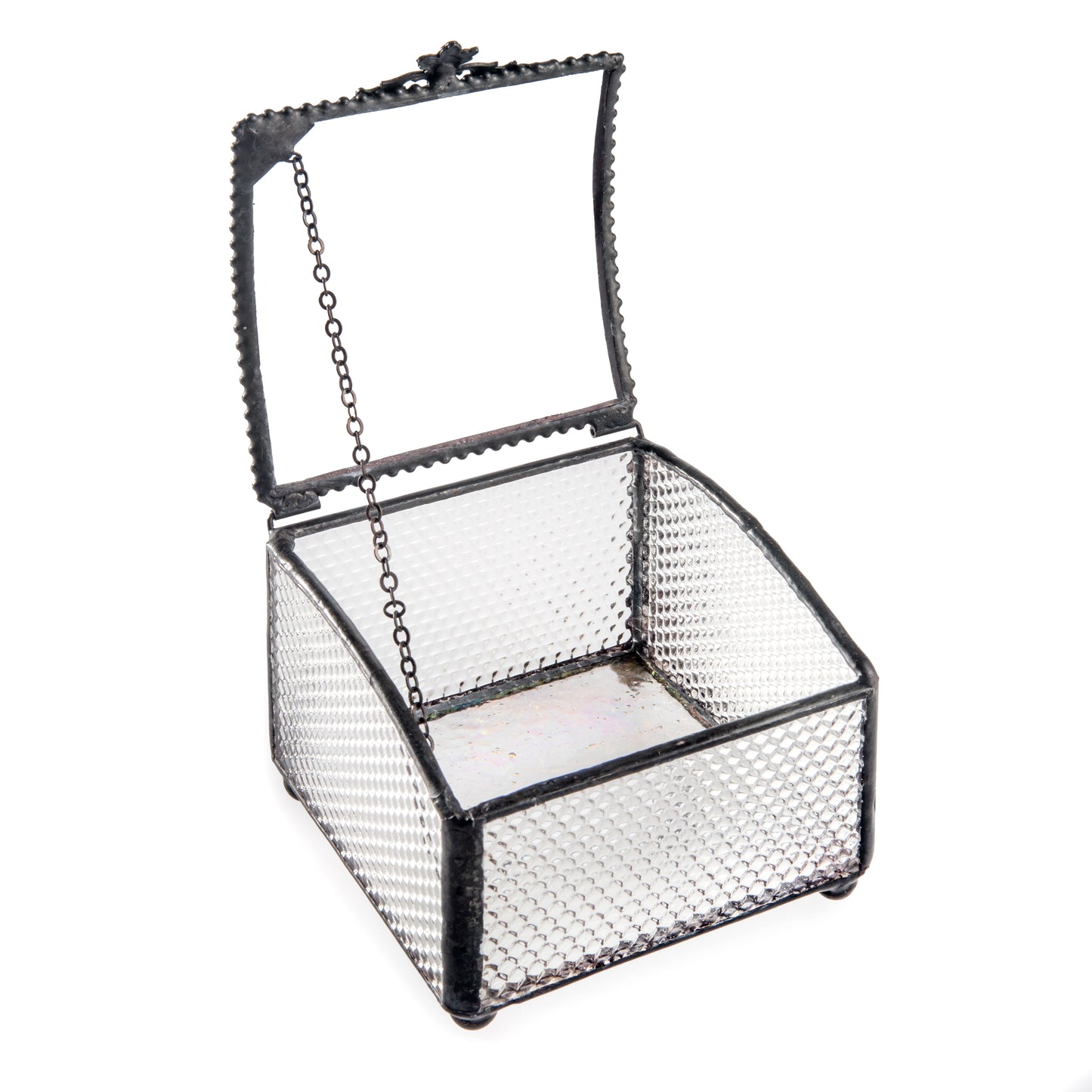 Box 924 Clear Honeycomb Glass with Curved Top