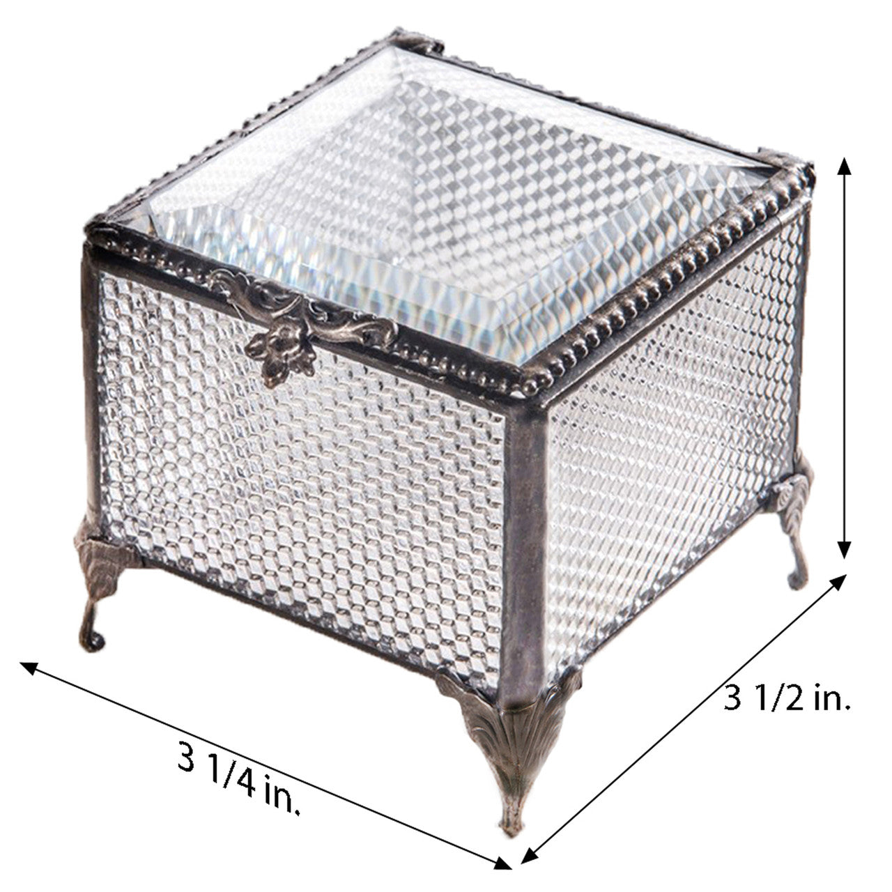 Box 825 Clear Honeycomb Glass Box