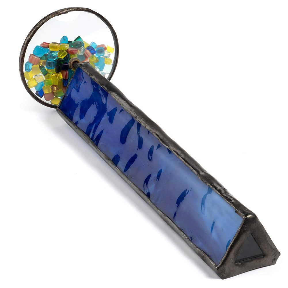 KAL 103 Blue Glass Kaleidoscope- Tumble Wheel