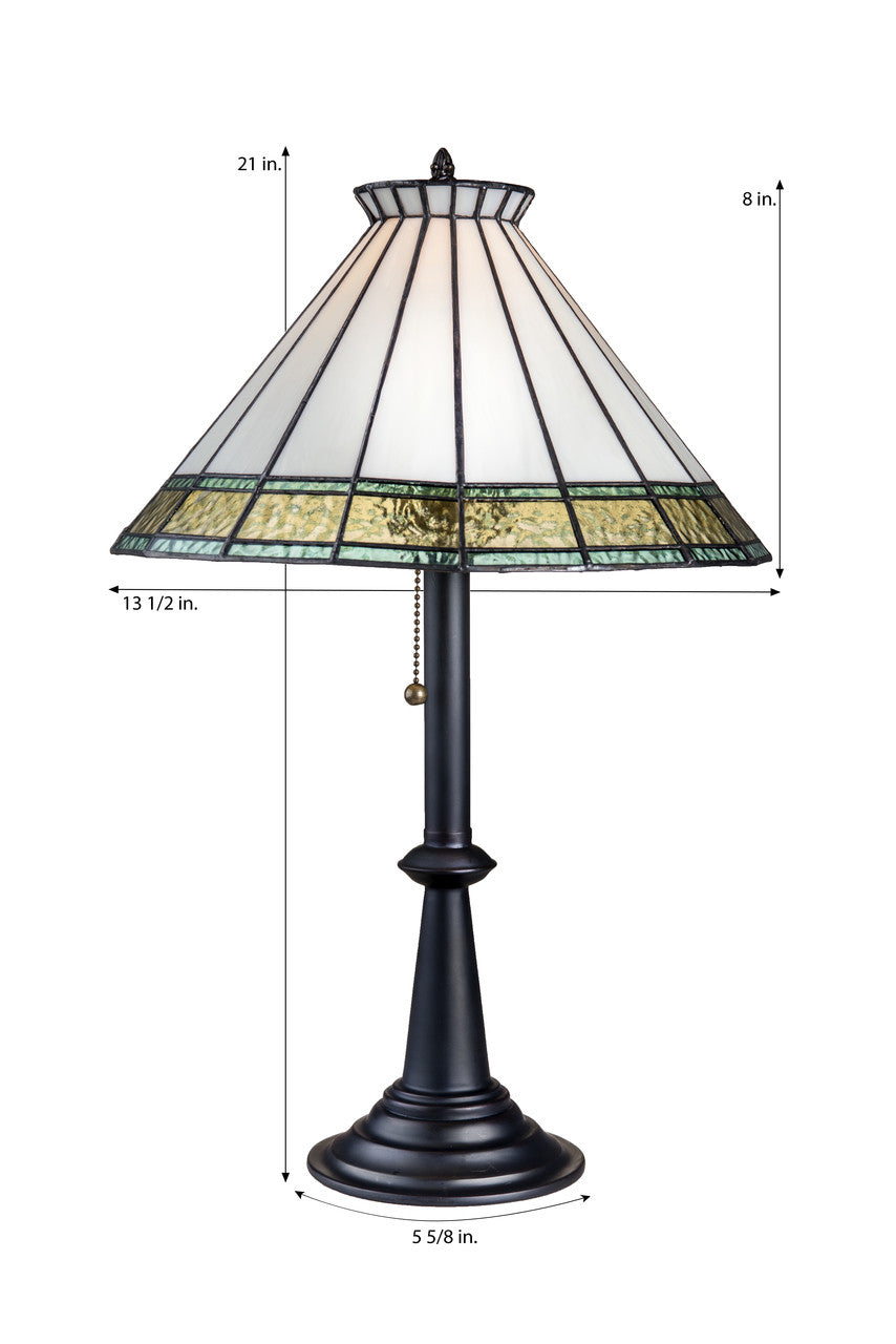 Lam 654-2 TB Pale Sage, Windsor Blue Accents with Ivory and Crown Top