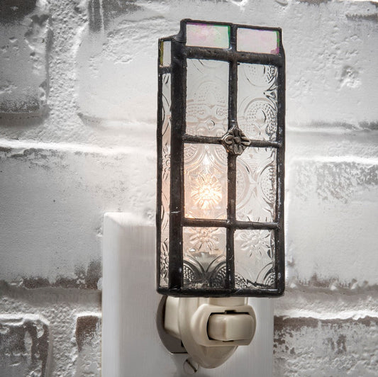 Ntl 113 Clear Vintage Window Pane Night Light