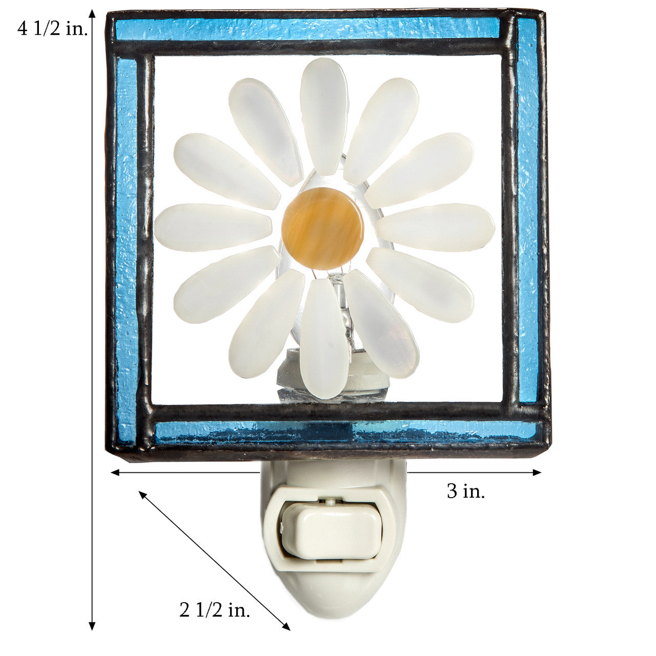 Ntl 210-2 Daisy Night Light with Blue Trim