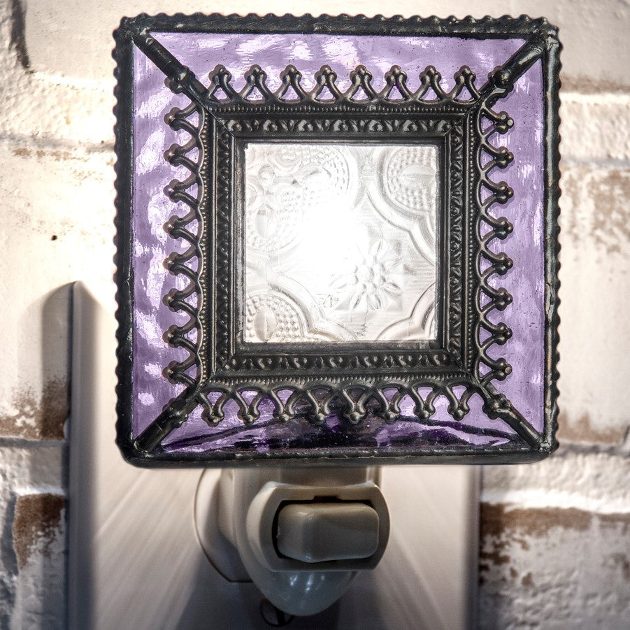 Ntl 212 Purple Night Light with Filigree Trim