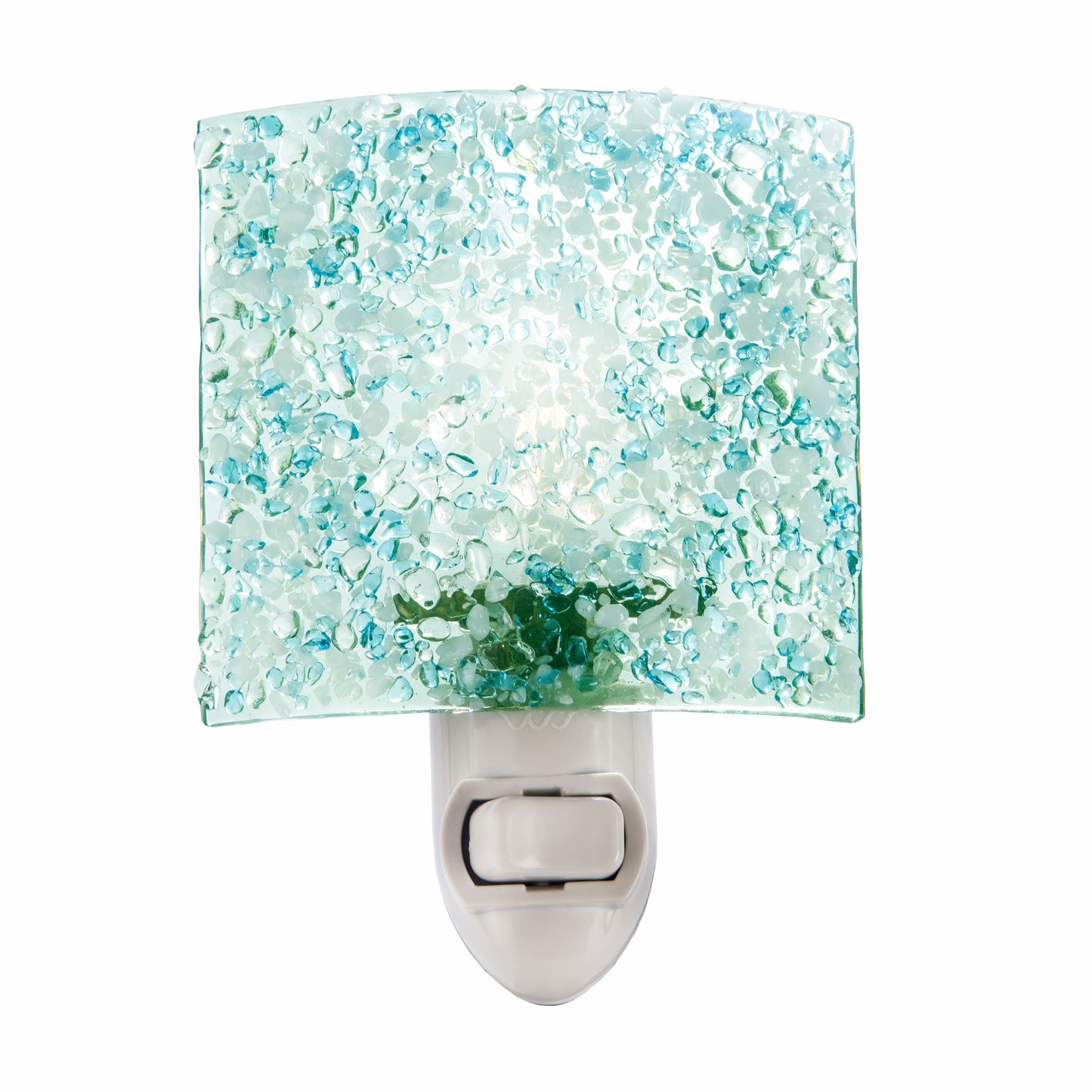 Ntl 155-2 Blue-Green with  Fused Glass Night Light