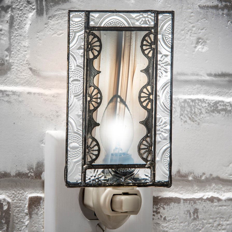 Ntl 144 Grey with Filigree Accent Night Light