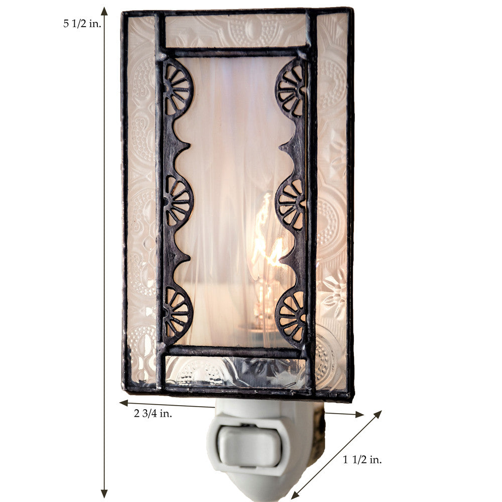 Ntl 144 Grey with Filigree Accent Night Light