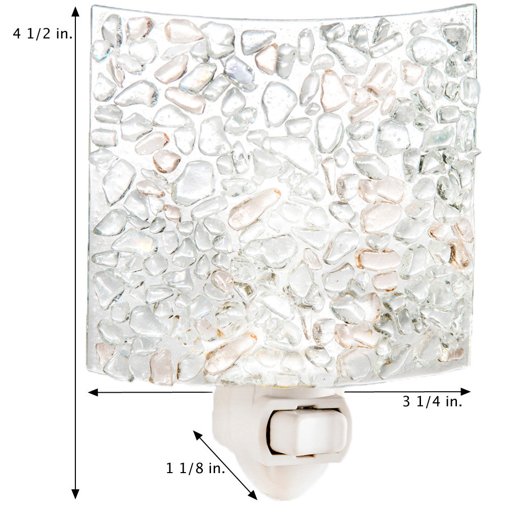 Ntl 155 Clear Fused Glass Night Light