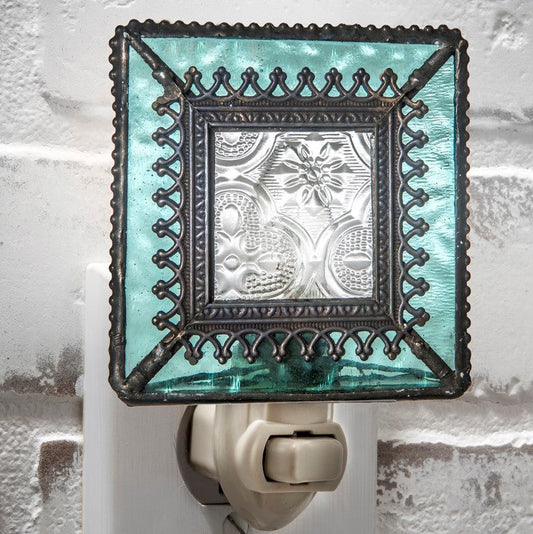 Ntl 166 Windsor Blue Night ight with Filigree Accent