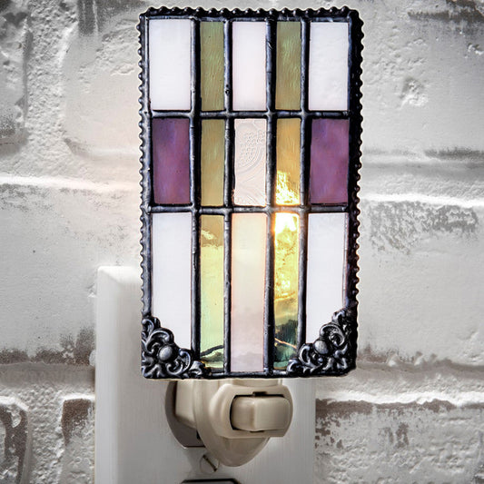 Ntl 170 Purple and Sage Green Mission Night Light