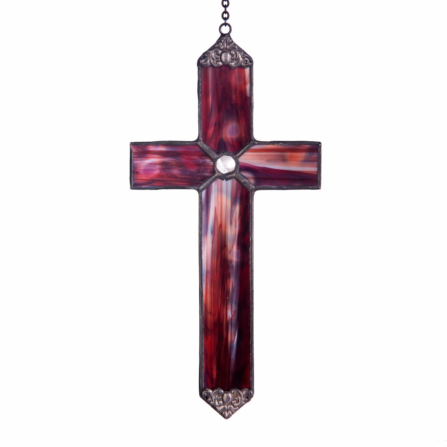 ORN 309 Red Opal Cross