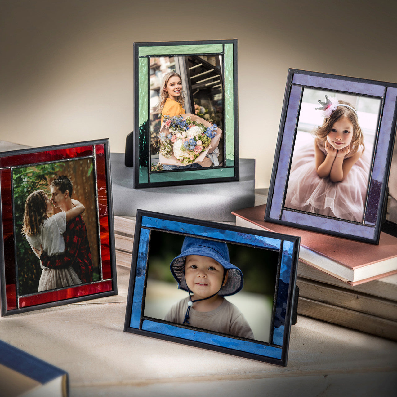 Pic 364 Sage Green Glass - Easel Back Frame  Series