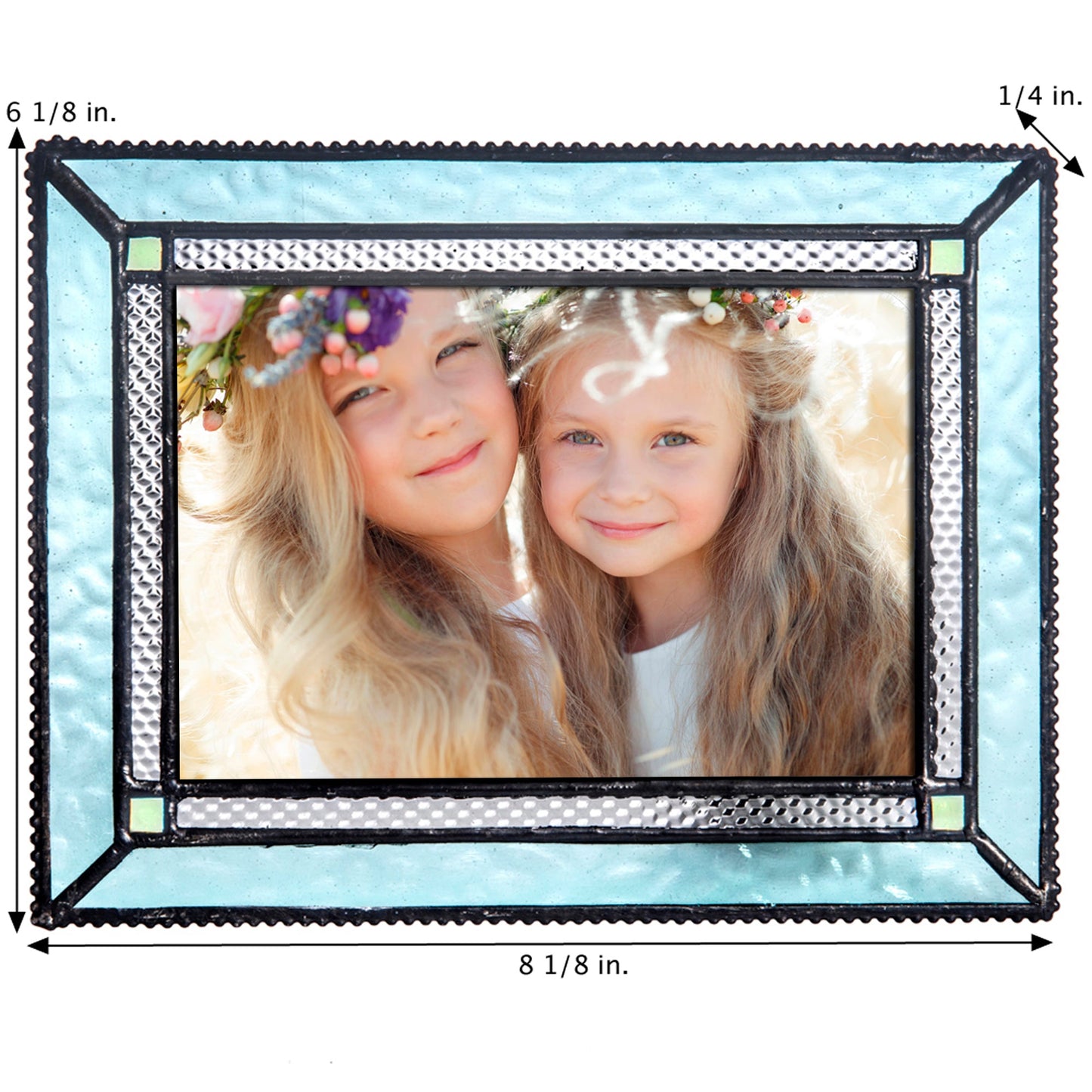 Pic 419 Windsor Blue Glass - Easel Back Frame  Series