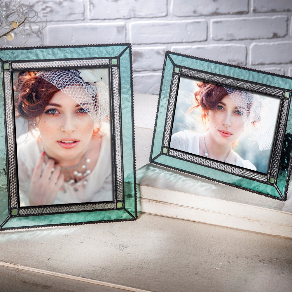 Pic 419 Windsor Blue Glass - Easel Back Frame  Series