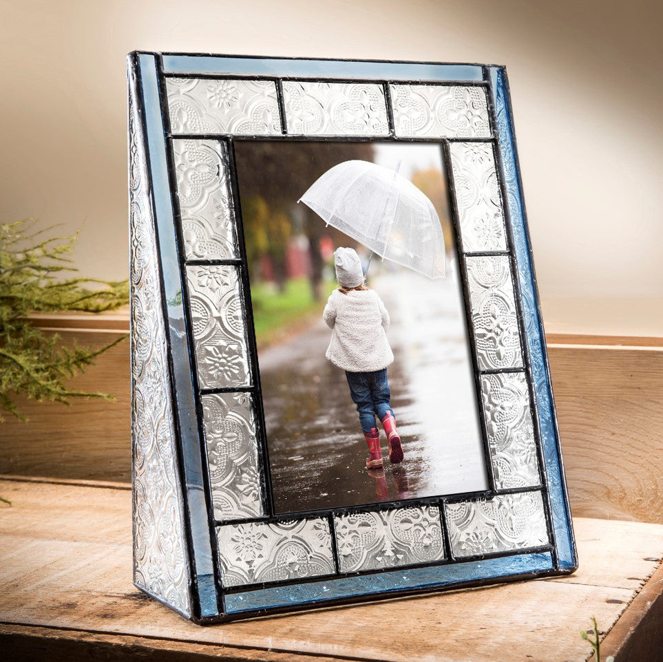 Pic 159 Vintage and Blue Glass Frame Series