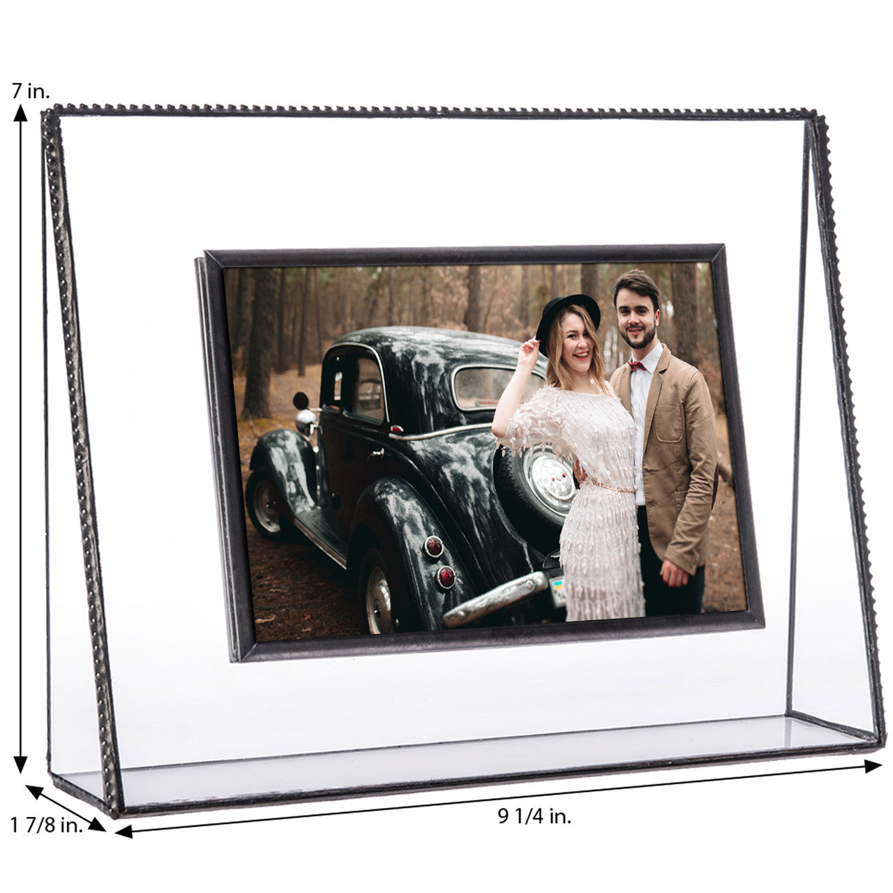 Pic 319 Clear Glass with Beaded Edge Frame Series