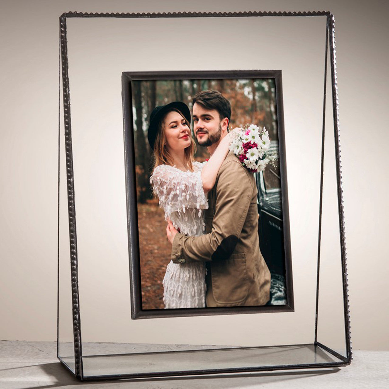 Pic 319 Clear Glass with Beaded Edge Frame Series