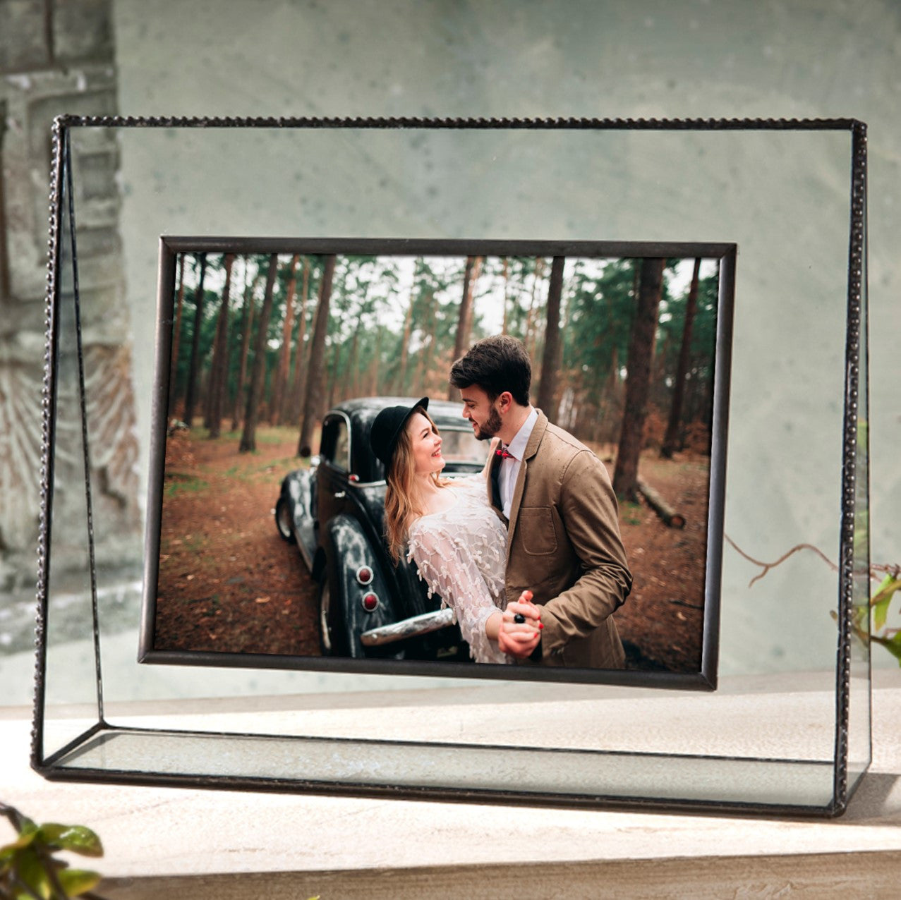 Pic 319 Clear Glass with Beaded Edge Frame Series