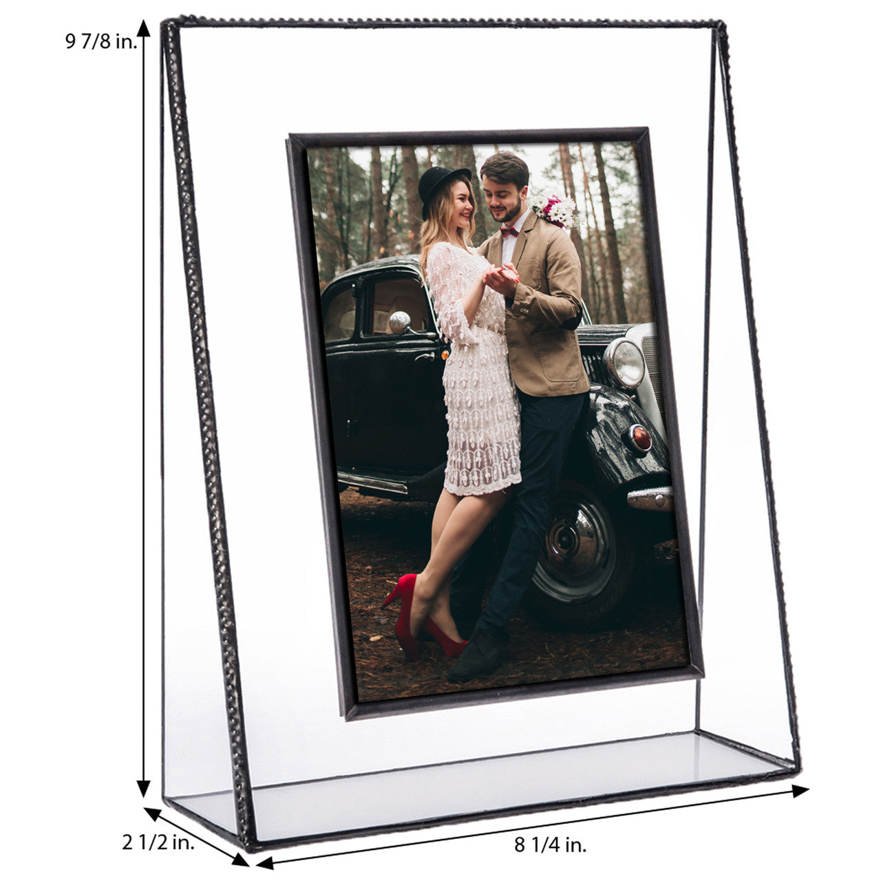 Pic 319 Clear Glass with Beaded Edge Frame Series
