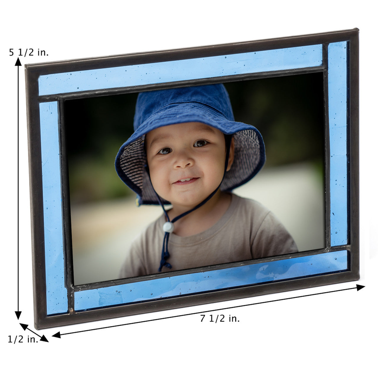 Pic 324 Blue Glass - Easel Back Frame Series