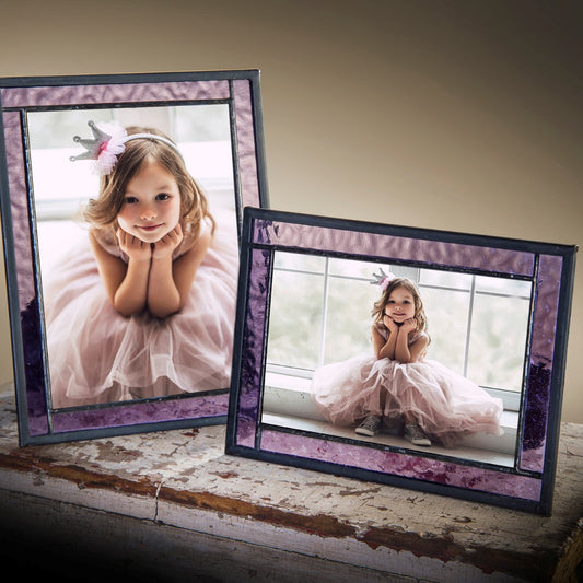 Pic 369 Purple Glass - Easel Back Frame  Series