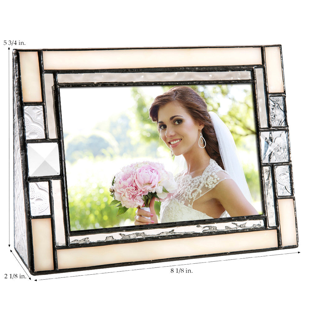 Pic 407 Ivory and Vintage Glass Frame Series