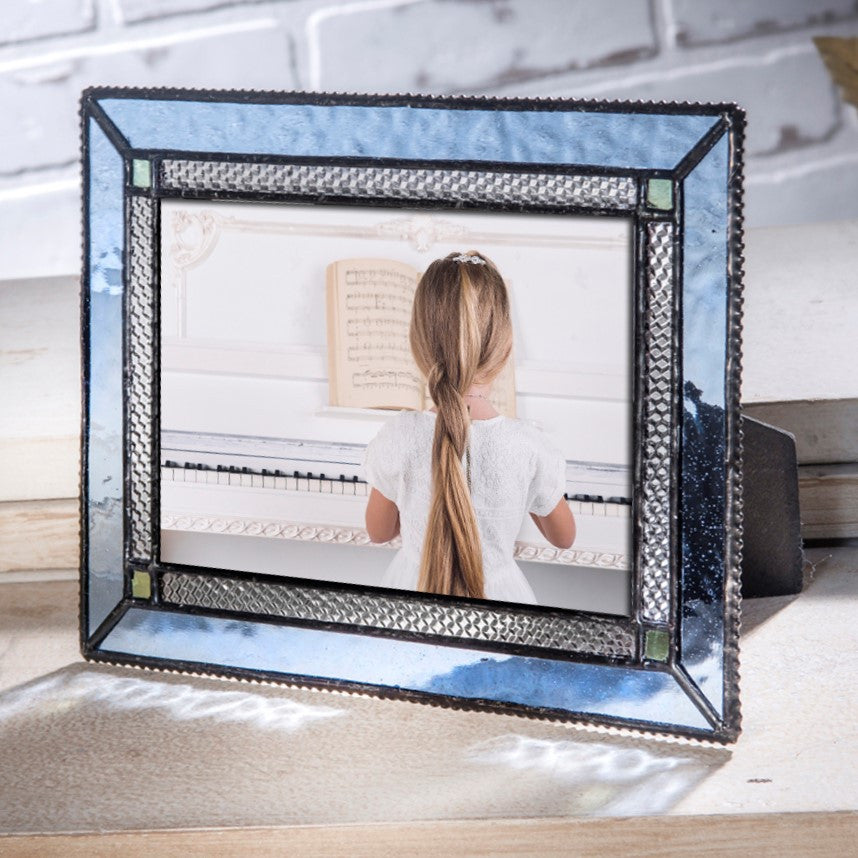 Pic 418 Pale Blue Glass - Easel Back Frame Series