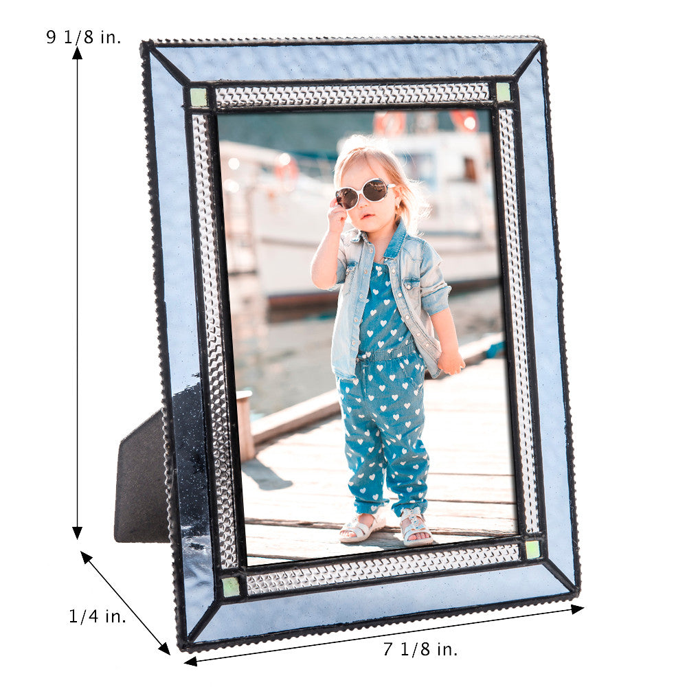 Pic 418 Pale Blue Glass - Easel Back Frame Series