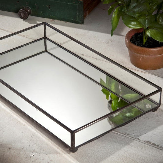 Tra 109 Clear Glass Tray 16 3/8 x 9 14 x 2 1/4