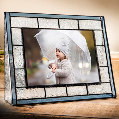 Pic 159 Vintage and Blue Glass Frame Series