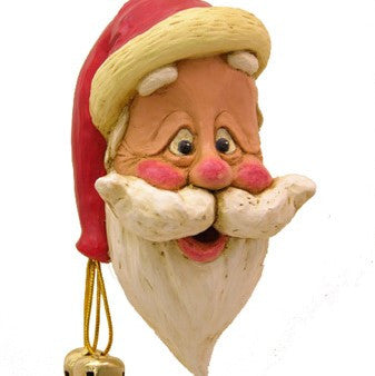 Bac 023 Santa Head Ornament with Thin Face (Large) Set of 3